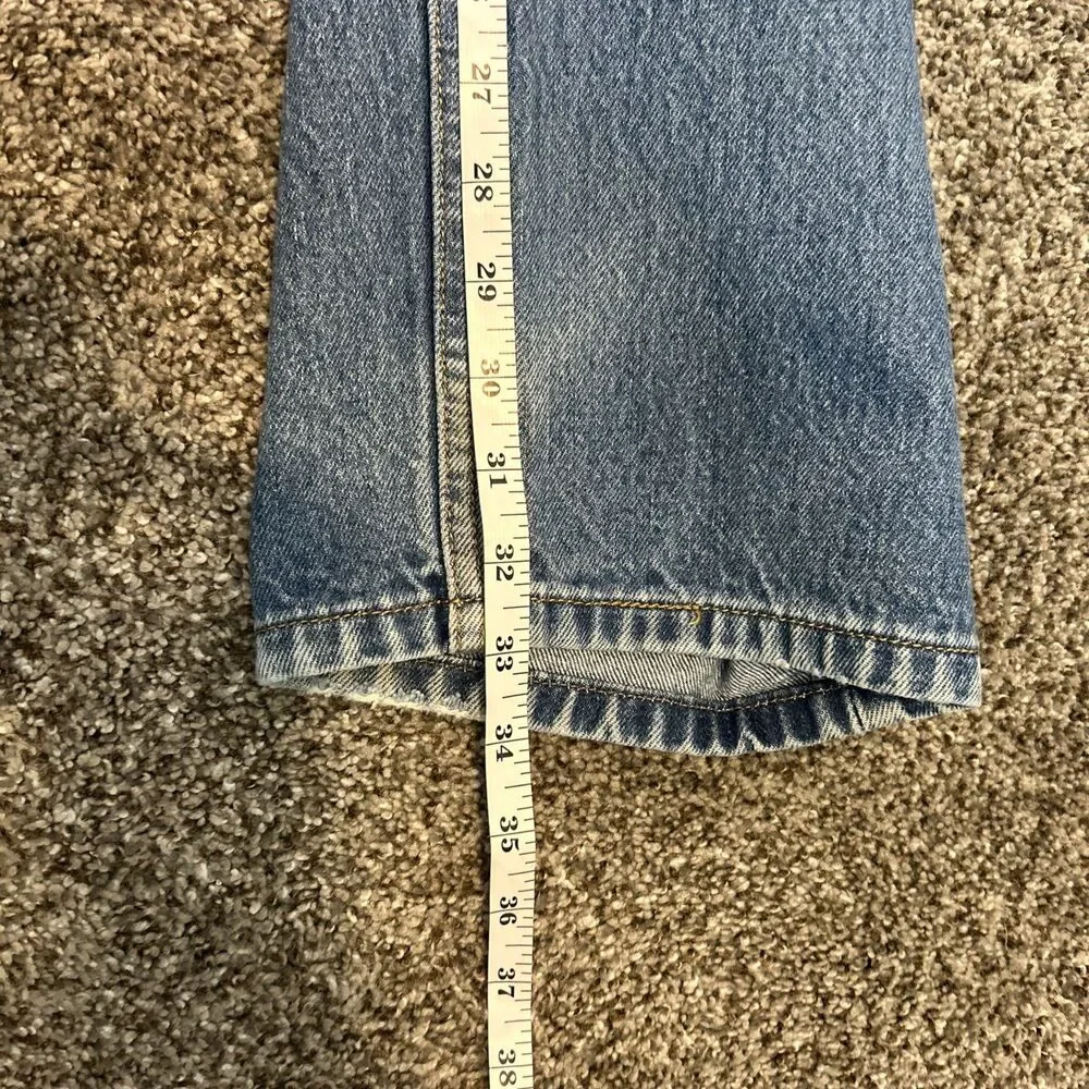 Vintage Y2k Levi's 501XX Button Fly Jeans 38x33 Light Wash Denim Baggy